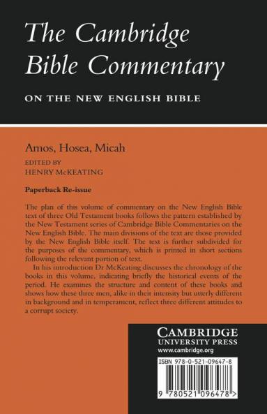 The Books of Amos Hosea Micah