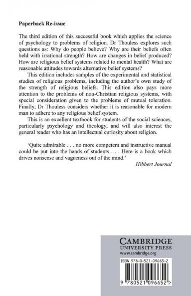 An Introduction to the Psychology of Religion