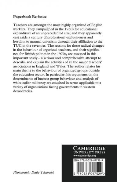 Teachers' Unions and Interest Group Politics
