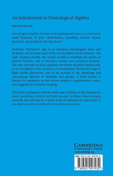 An Introduction to Homological Algebra