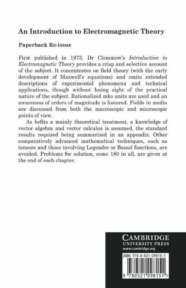 An Introduction to Electromagnetic Theory