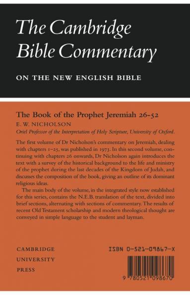 The Book of the Prophet Jeremiah Chapters 26-52