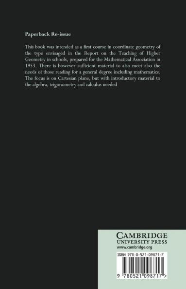 Cartesian Geometry of the Plane