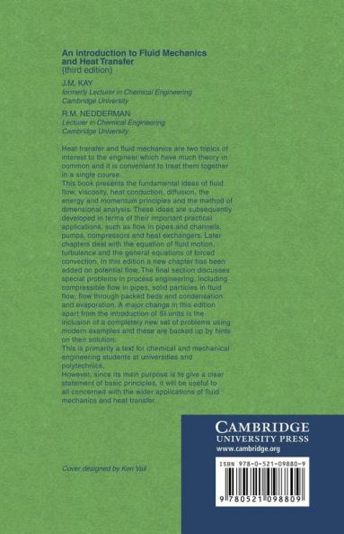 An Introduction to Fluid Mechanics and Heat Transfer
