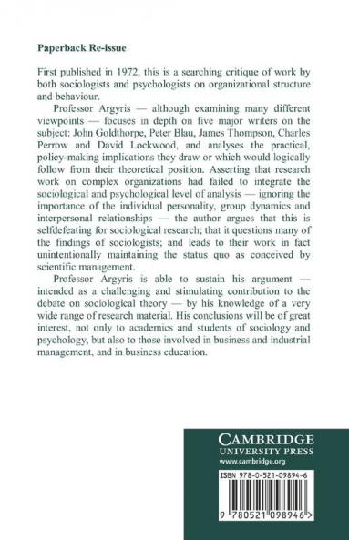 The Applicability of Organizational Sociology