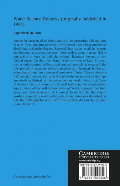 Water Science Reviews