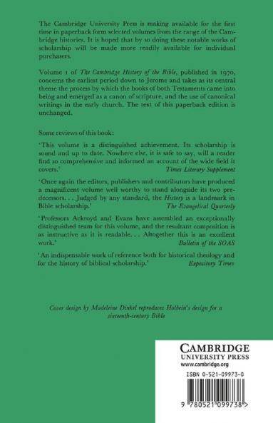 The Cambridge History of the Bible
