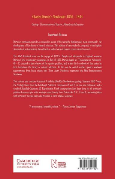 Charles Darwin's Notebooks 1836 1844