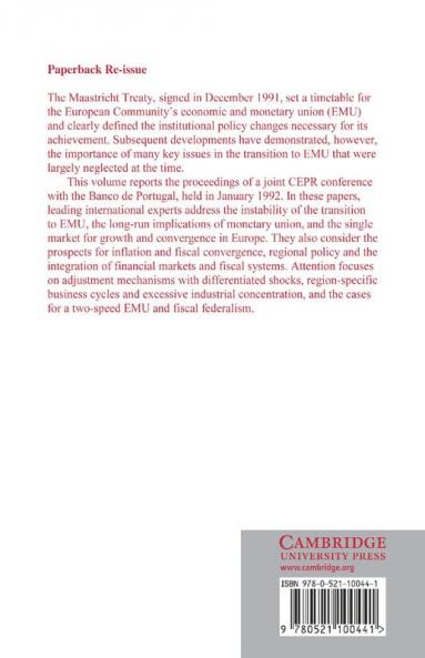 Adjustment and Growth in the European Monetary Union