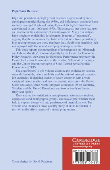 Mismatch and Labour Mobility
