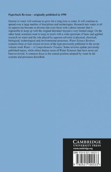 Water Science Reviews 5