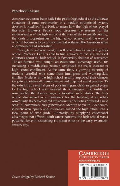 Avenues to Adulthood