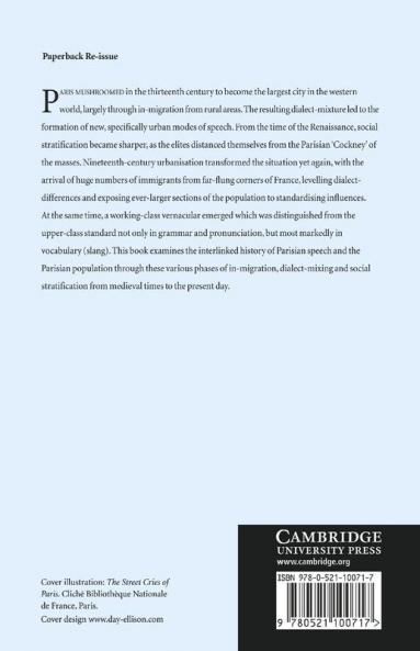 A Sociolinguistic History of Parisian French