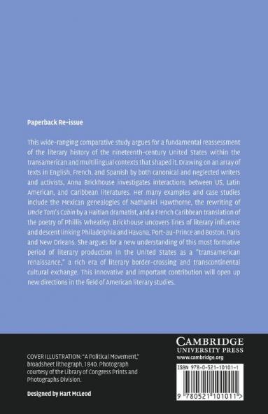 Transamerican Literary Relations and the Nineteenth-Century Public Sphere