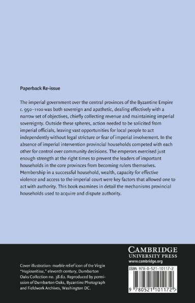 Authority in Byzantine Provincial Society 950 1100