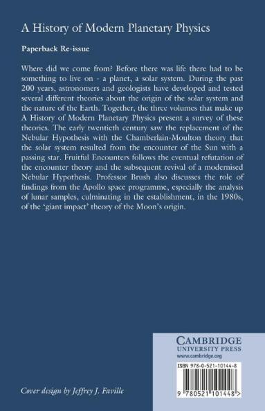 A History of Modern Planetary Physics