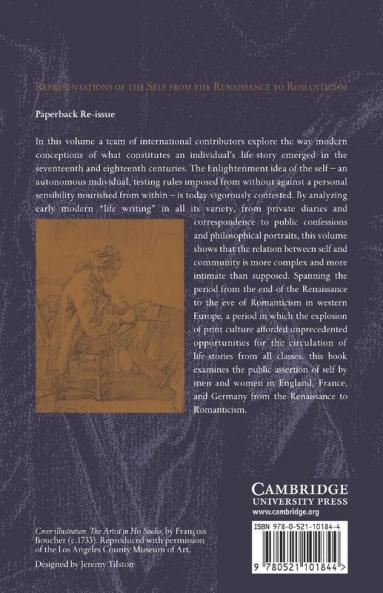 Representations of the Self from the Renaissance to Romanticism