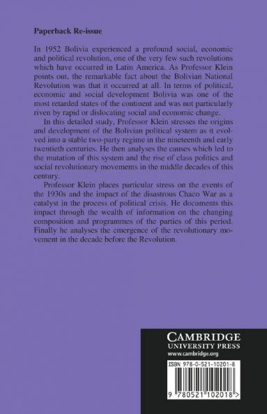 Parties and Politcal Change in Bolivia