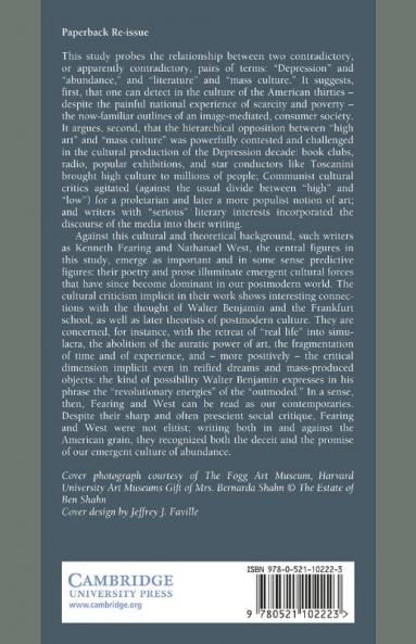 The Great Depression and the Culture of Abundance