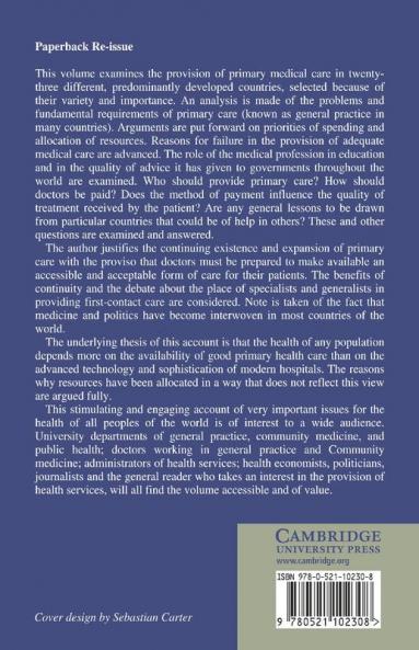 An Analysis of Primary Medical Care