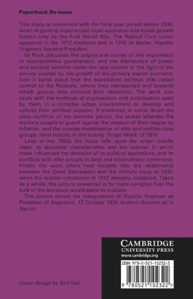 Politics in Argentina 1890 1930