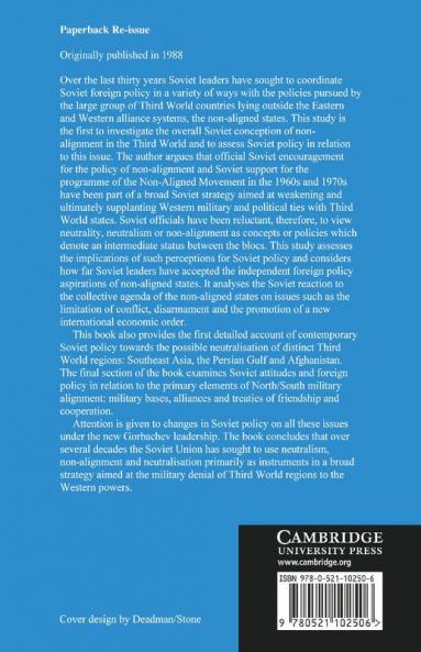 The Soviet Union and the Strategy of Non-Alignment in the Third World