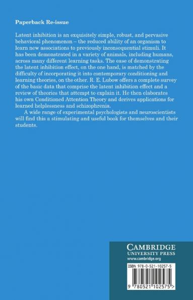 Latent Inhibition and Conditioned Attention Theory