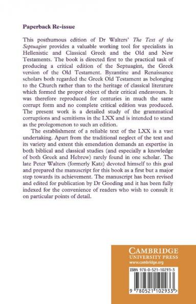 The Text of the Septuagint