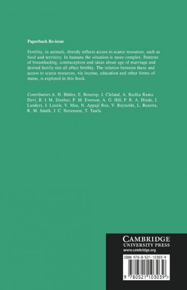 Fertility and Resources