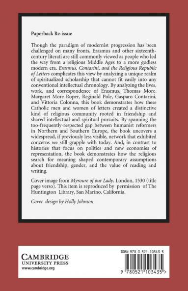 Erasmus Contarini and the Religious Republic of Letters