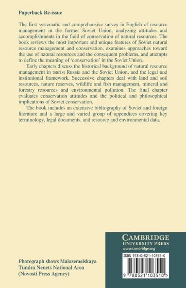 Conservation in the Soviet Union
