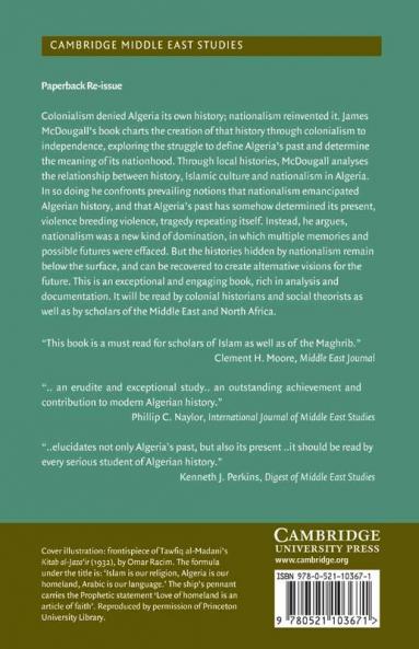 History and the Culture of Nationalism in Algeria