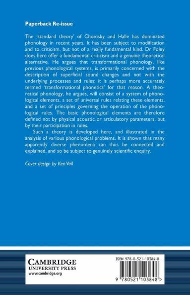 Foundations of Theoretical Phonology