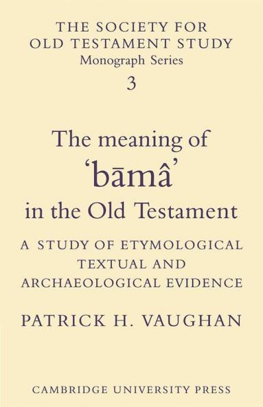 The Meaning of B Ma in the Old Testament
