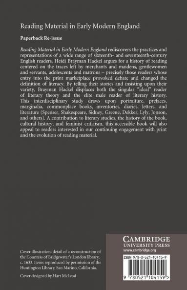 Reading Material in Early Modern England