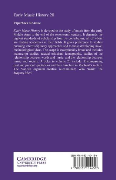 Early Music History
