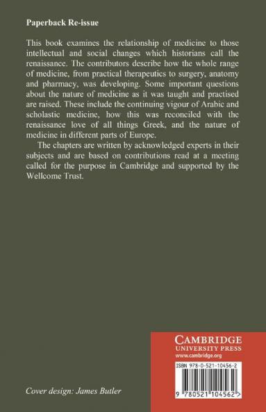The Medical Renaissance of the Sixteenth Century