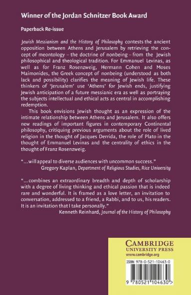 Jewish Messianism and the History of Philosophy
