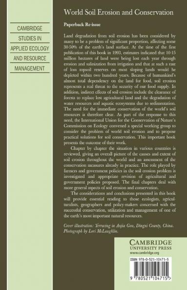 World Soil Erosion and Conservation