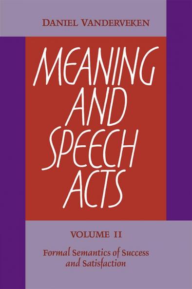 Meaning and Speech Acts