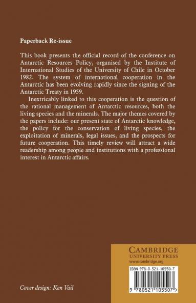 Antarctic Resources Policy