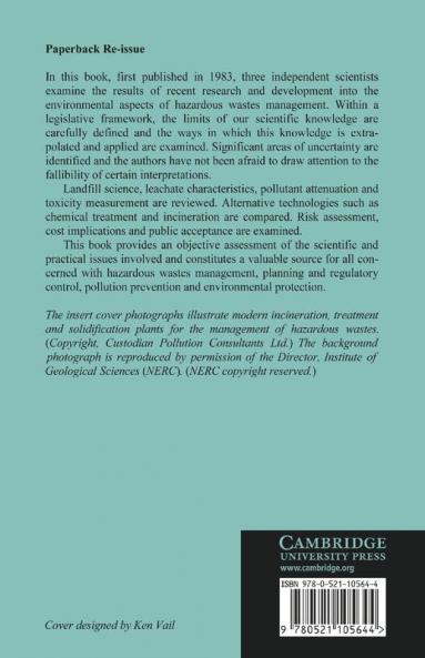 The Scientific Management of Hazardous Wastes