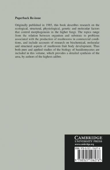 Developmental Biology of Higher Fungi