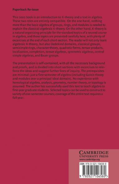 An Algebraic Introduction to K-Theory