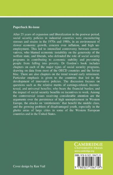 Social Security Policies in Industrial Countries