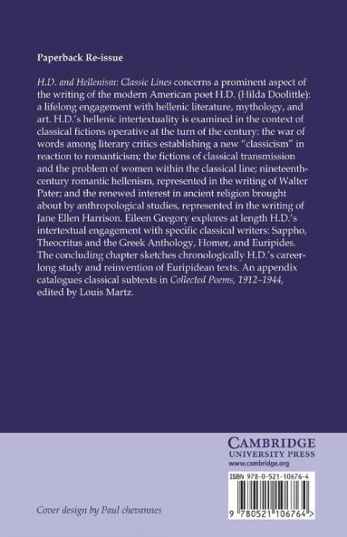 H. D. and Hellenism