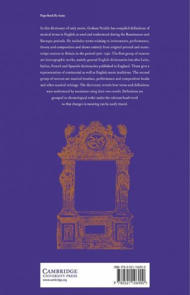 An Early Music Dictionary