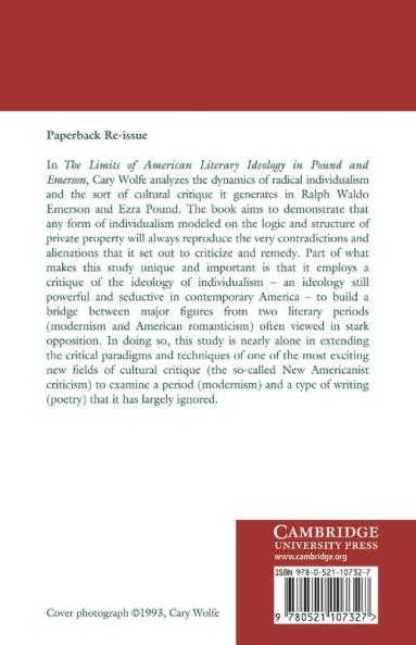 The Limits of American Literary Ideology in Pound and Emerson