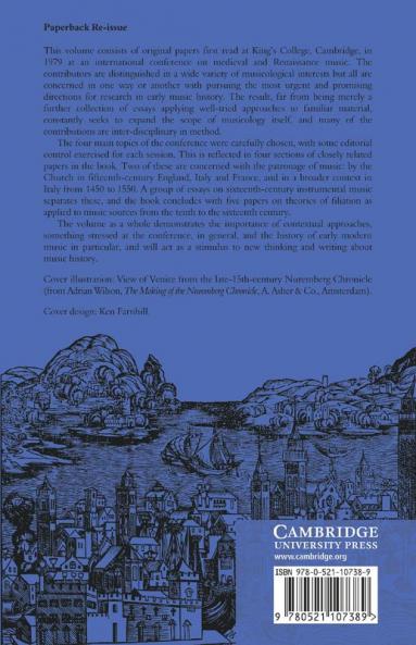 Music in Medieval and Early Modern Europe