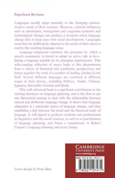 Language Adaptation